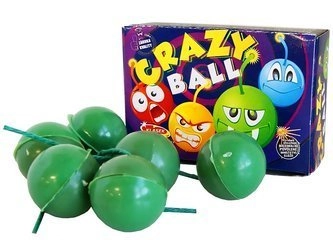 Zielone strzelające kulki - Crazy Ball DP1CB - 6 sztuk