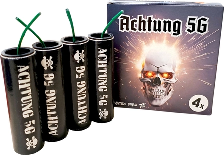 Mocna petarda Achtung 5G - PRIVATEX PYRO - 5g NEC/szt - 4 sztuki (całe opakowanie)