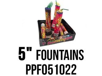 Fontanna 5" Assorted Fountain PPF051022 - 6 sztuki